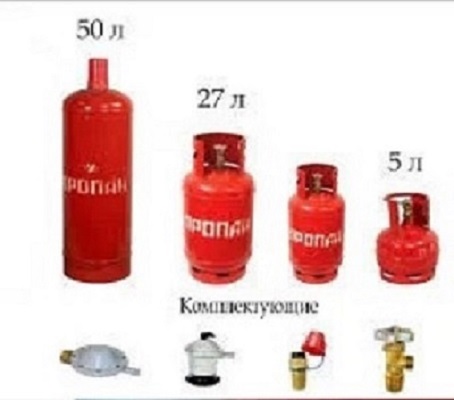 Баллон пропановый газовый бытовой 50л новый